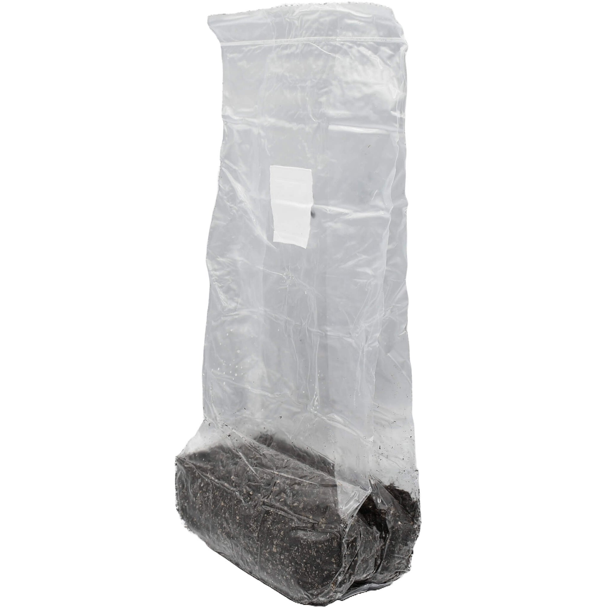 1 pound grow bag of casing soil standing facing left