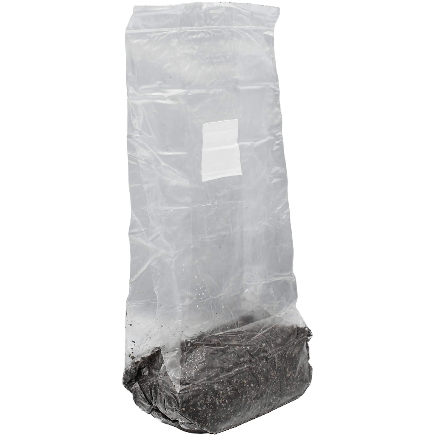 1 pound grow bag of casing soil standing facing right