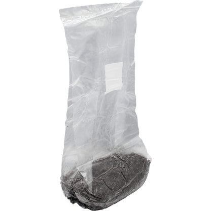 1 pound grow bag of manure based  mushroom substrate standing facing right