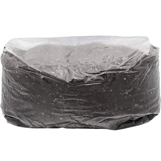 5 pound bag of manure based mushroom substrate folded facing forward